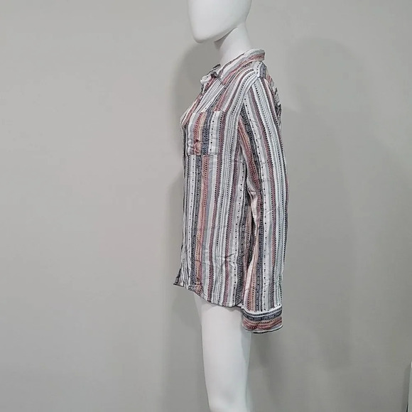 DYLAN LUX SLUB STRIPE SHIRT MULTI - Picture 5 of 13